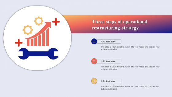 Three Steps Of Operational Restructuring Strategy Template PDF