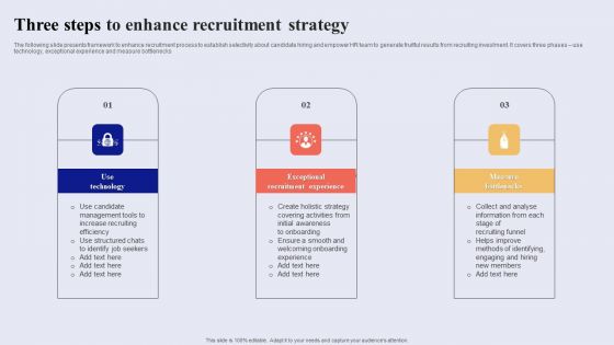 Three Steps To Enhance Recruitment Strategy Download PDF Three Steps To Enhance Recruitment Strategy Download PDF