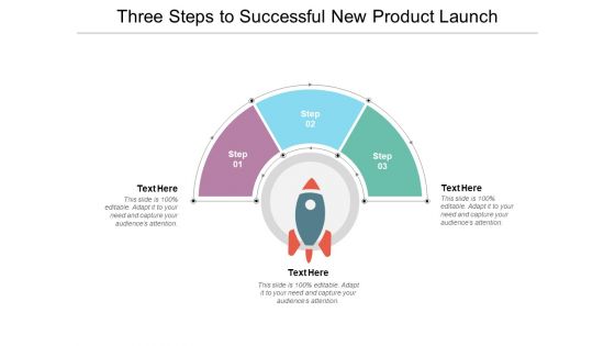 Three Steps To Successful New Product Launch Ppt PowerPoint Presentation Icon Examples