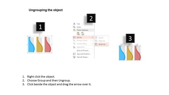 Three Tags Financial Planning Diagram Powerpoint Template