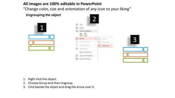 Three Text Boxes With Funnel Globe Icons Powerpoint Template
