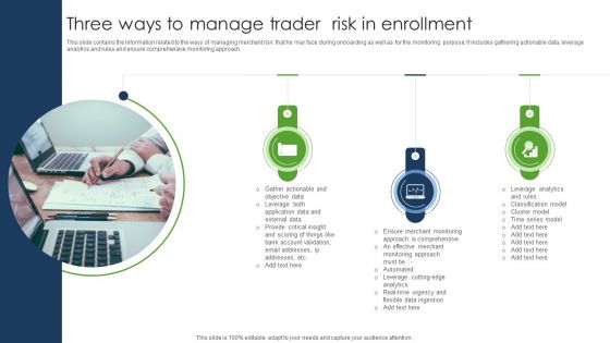 Three Ways To Manage Trader Risk In Enrollment Summary PDF Three Ways To Manage Trader Risk In Enrollment Summary PDF