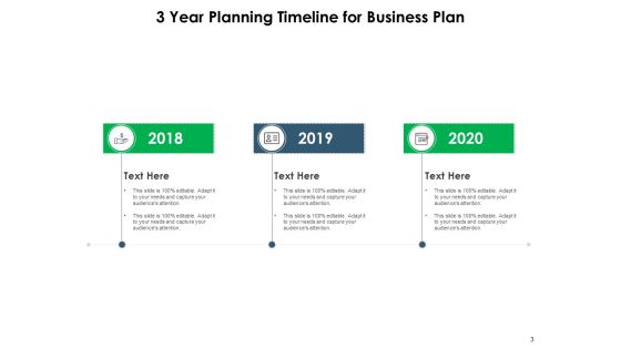 Three Year Milestone Circles Business Ppt PowerPoint Presentation Complete Deck