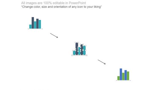 Three Years Sales Data Bar Graph Powerpoint Slides