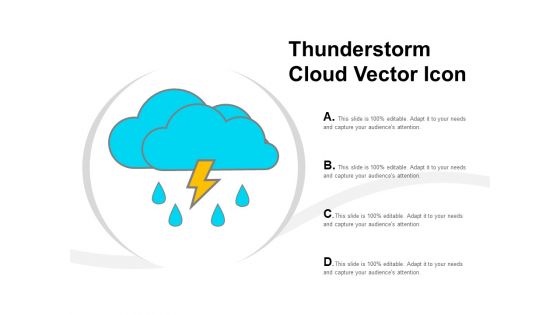 Thunderstorm Cloud Vector Icon Ppt Powerpoint Presentation Icon Slide Portrait