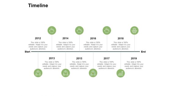 Timeline 2012 To 2019 Ppt PowerPoint Presentation Shapes