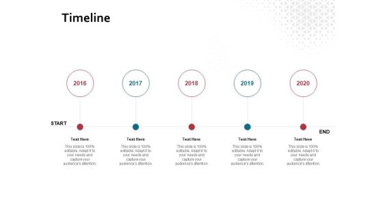 Timeline 2016 To 2020 Ppt PowerPoint Presentation Portfolio Deck