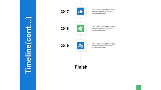 Timeline Cont 2017 To 2019 Ppt PowerPoint Presentation File Graphics Tutorials