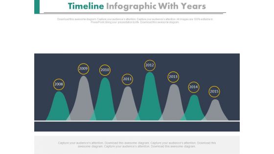 Timeline Curve Diagram With Years Powerpoint Slides Timeline Curve Diagram With Years Powerpoint Slides