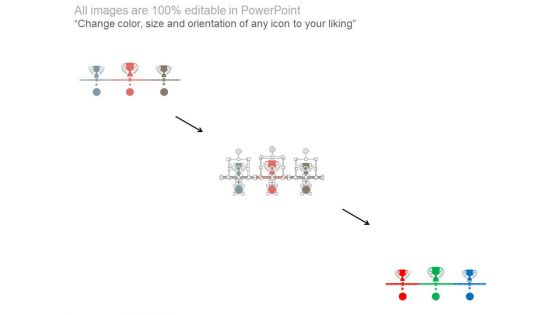 Timeline Diagram With Trophies For Success Planning Powerpoint Slides
