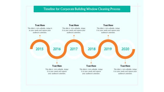 Timeline For Corporate Building Window Cleaning Process Ppt Infographic Template Elements PDF