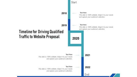 Timeline For Driving Qualified Traffic To Website Proposal Ppt PowerPoint Presentation Ideas Templates PDF
