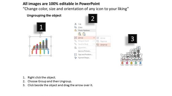 Timeline Infographic Bar Chart Powerpoint Template