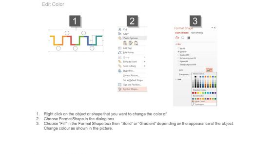 Timeline Steps For Year Based Analysis Powerpoint Slides