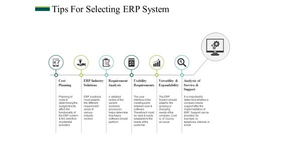 Tips For Selecting Erp System Ppt PowerPoint Presentation Ideas Slide Tips For Selecting Erp System Ppt PowerPoint Presentation Ideas Slide