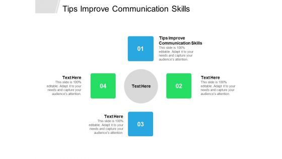 Tips Improve Communication Skills Ppt PowerPoint Presentation Professional Layouts Cpb