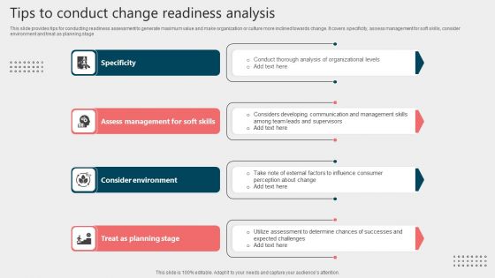 Tips To Conduct Change Readiness Analysis Introduction PDF