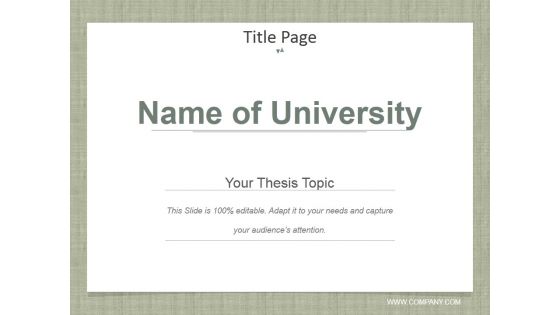 Title Page Ppt PowerPoint Presentation Infographics Visual Aids
