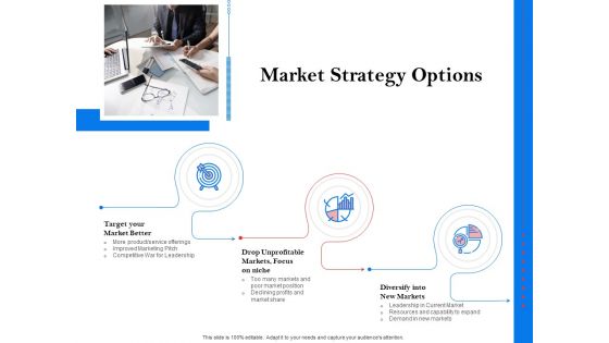 Tools To Identify Market Opportunities For Business Growth Market Strategy Options Summary PDF