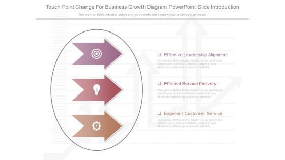 Touch Point Change For Business Growth Diagram Powerpoint Slide Introduction