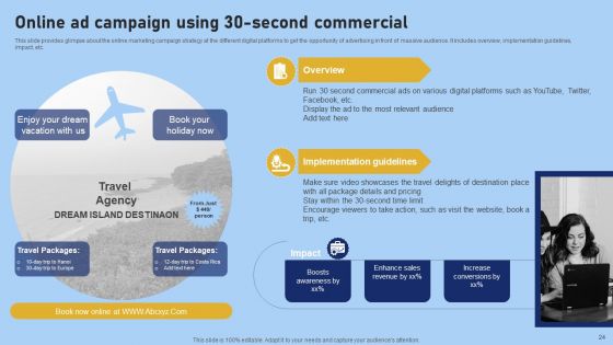 Tour And Travel Agency Marketing Strategy To Target Potential Clients Ppt PowerPoint Presentation Complete Deck With Slides