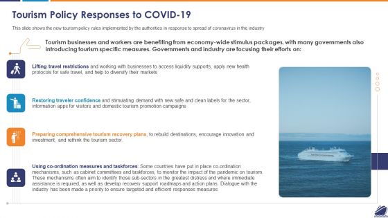 Tourism Policy Responses To COVID 19 Icons PDF