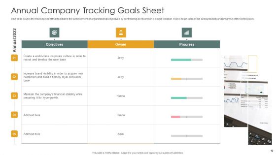Tracking Goals Ppt PowerPoint Presentation Complete With Slides