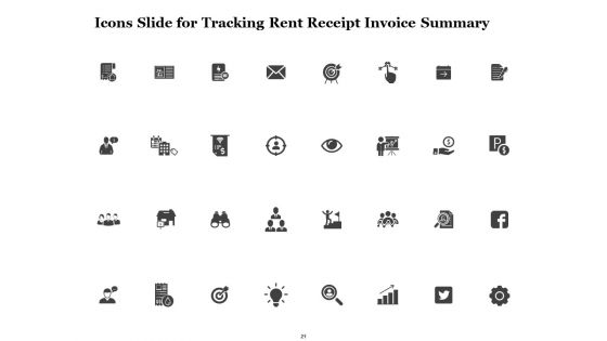 Tracking Rent Receipt Invoice Summary Ppt PowerPoint Presentation Complete Deck With Slides