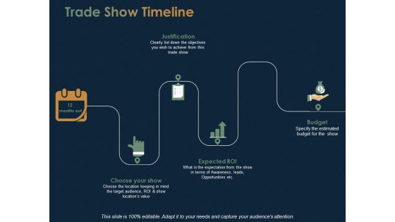 Trade Show Timeline Ppt PowerPoint Presentation Outline Guide Trade Show Timeline Ppt PowerPoint Presentation Outline Guide
