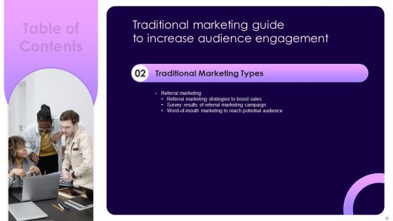 Traditional Marketing Guide To Increase Audience Engagement Ppt PowerPoint Presentation Complete Deck With Slides