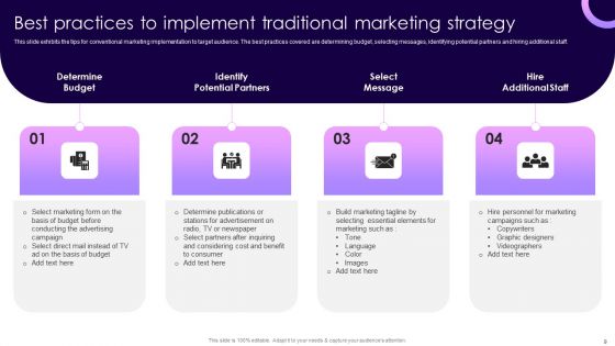 Traditional Marketing Guide To Increase Audience Engagement Ppt PowerPoint Presentation Complete Deck With Slides