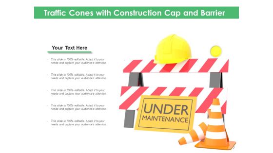 Traffic Cone Construction Cones Cone Placed Ppt PowerPoint Presentation Complete Deck