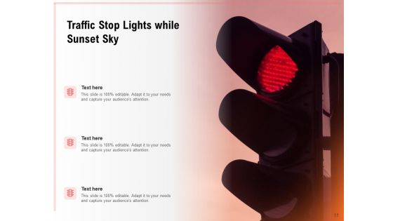 Traffic Light Car Standing City Street Ppt PowerPoint Presentation Complete Deck