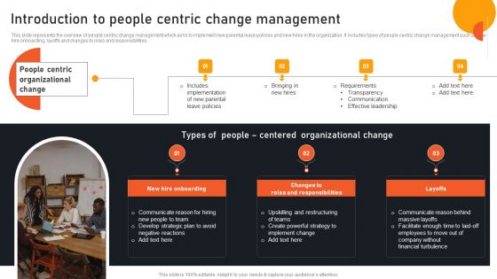 Transform Management Instruction Schedule Introduction To People Centric Change Pictures PDF