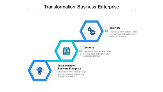 Transformation Business Enterprise Ppt PowerPoint Presentation Model Visual Aids Cpb