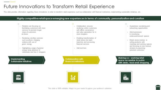Transforming Physical Retail Outlet Future Innovations To Transform Retail Experience Summary PDF Transforming Physical Retail Outlet Future Innovations To Transform Retail Experience Summary PDF