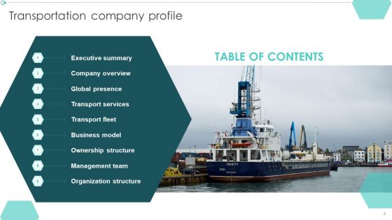 Transportation Company Profile Ppt PowerPoint Presentation Complete Deck With Slides