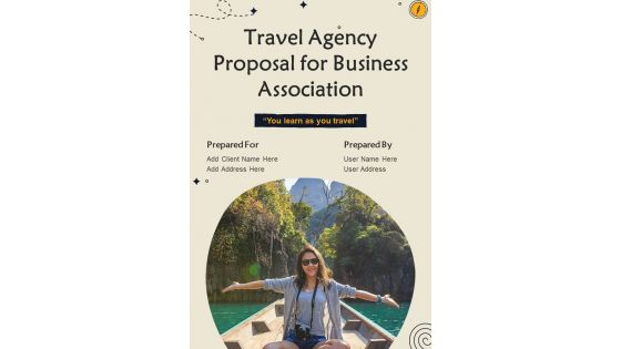 Travel Agency Proposal For Business Association Example Document Report Doc Pdf Ppt