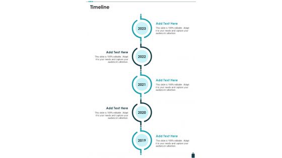 Travel Business Proposal Timeline One Pager Sample Example Document Travel Business Proposal Timeline One Pager Sample Example Document