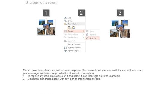 Travel Guide With Pictures And Information Powerpoint Template