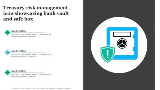 Treasury Risk Management Icon Showcasing Bank Vault And Safe Box Ideas PDF Treasury Risk Management Icon Showcasing Bank Vault And Safe Box Ideas PDF