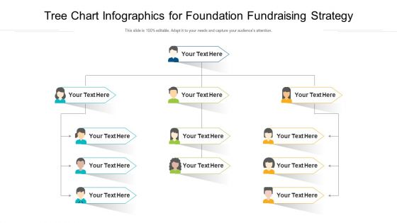 Tree Chart Infographics For Foundation Fundraising Strategy Ppt PowerPoint Presentation Gallery Vector PDF