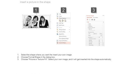 Triangle Organization Chart With Pictures Powerpoint Slides