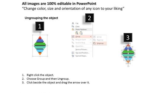 Triangle Text Box Design With Colorful Segments Powerpoint Templates