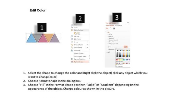 Triangles Infographic For Five Options Display Powerpoint Templates