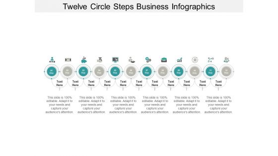 Twelve Circle Steps Business Infographics Ppt PowerPoint Presentation Gallery Information