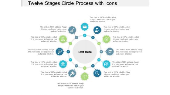 Twelve Stages Circle Process With Icons Ppt PowerPoint Presentation Gallery Tips