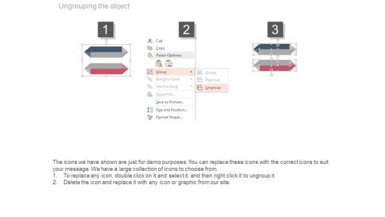Two Arrows Tags For Financial1 Success Strategy PowerPoint Slides