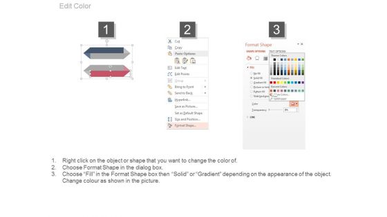 Two Arrows Tags For Financial1 Success Strategy PowerPoint Slides