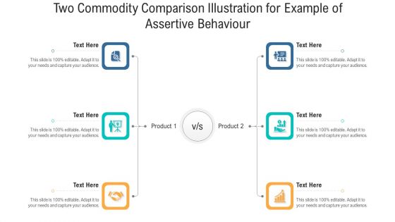 Two Commodity Comparison Illustration For Example Of Assertive Behaviour Themes PDF